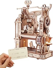 ROKR 3D Wooden Puzzle Printing Machine Movable Model Large 303 Pieces JAPAN NEW