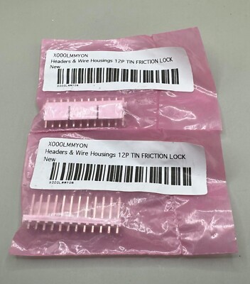 6 pc Molex Headers & Wire Housings 12P Tin Friction Lock 0022232121