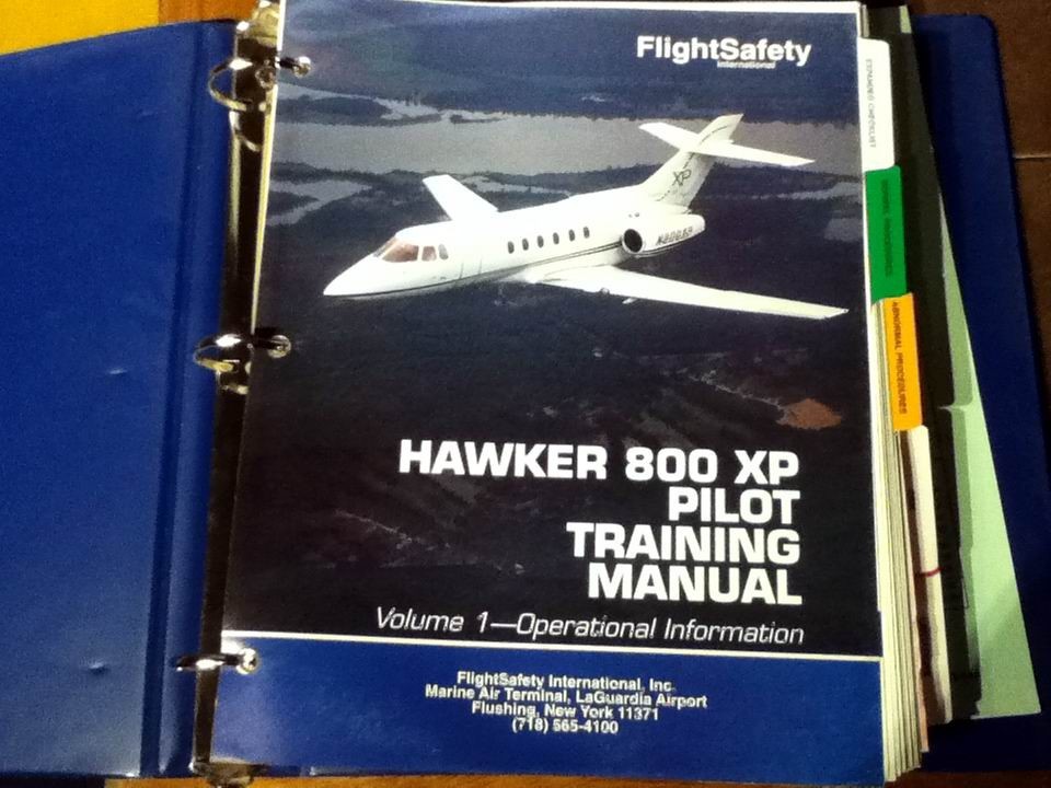 Hawker 800XP Pilot Training Manual, Vol. 1 Operational Information eBay