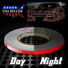 Red Reflective Tape Safety Self Adhesive Striping Sticker 150FT Roll 1Cm
