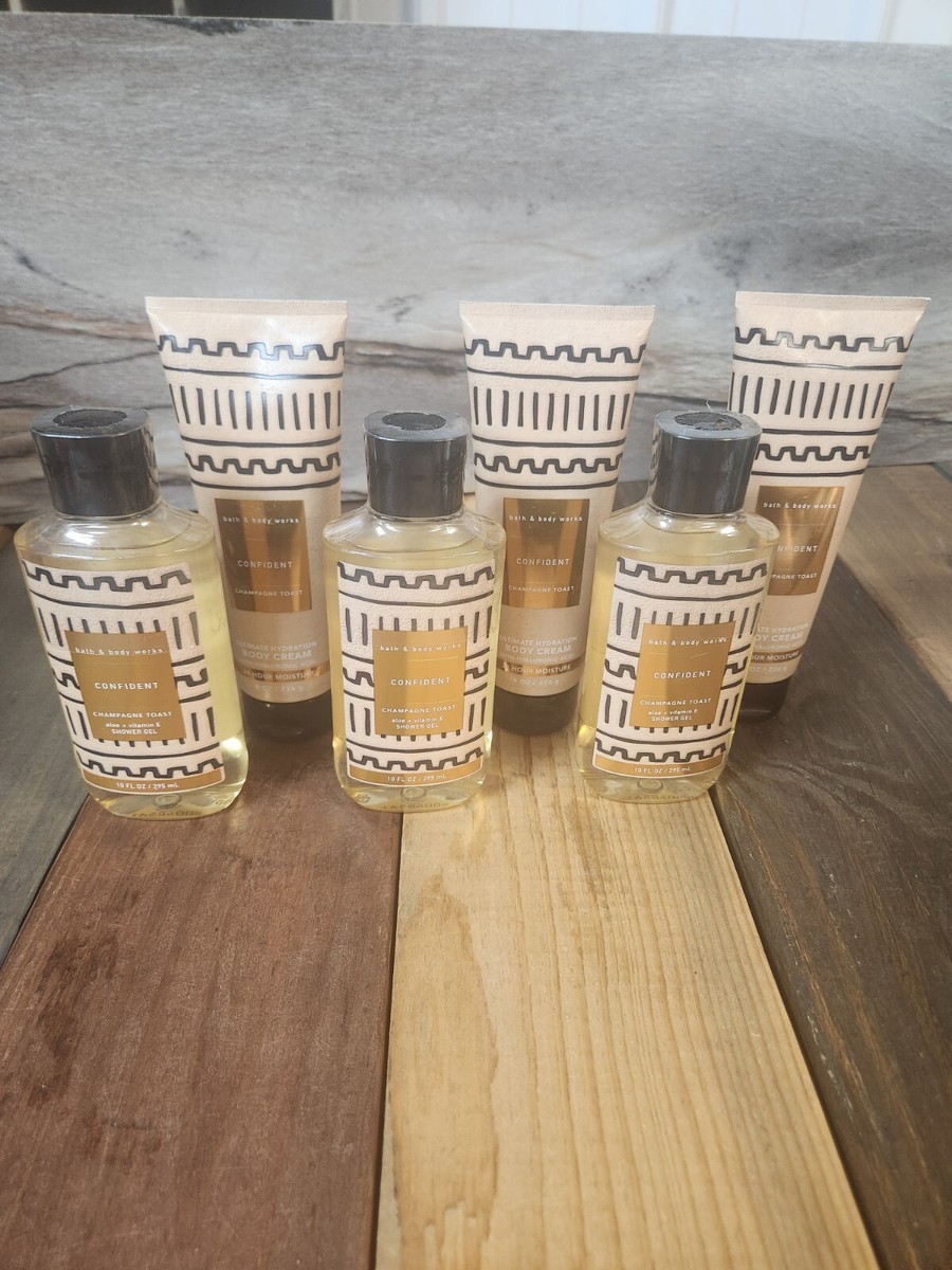 【シャンパントースト】Bath&bodyworks ハンドソープ　６本セット 6PK Bath & Body Works Champagne Toast Shower Gel & Body Cream Set