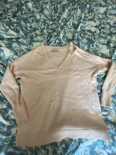 Pull Ann Taylor Loft Femme – Taille M, Col Rond, Manches Longues, Multicolore