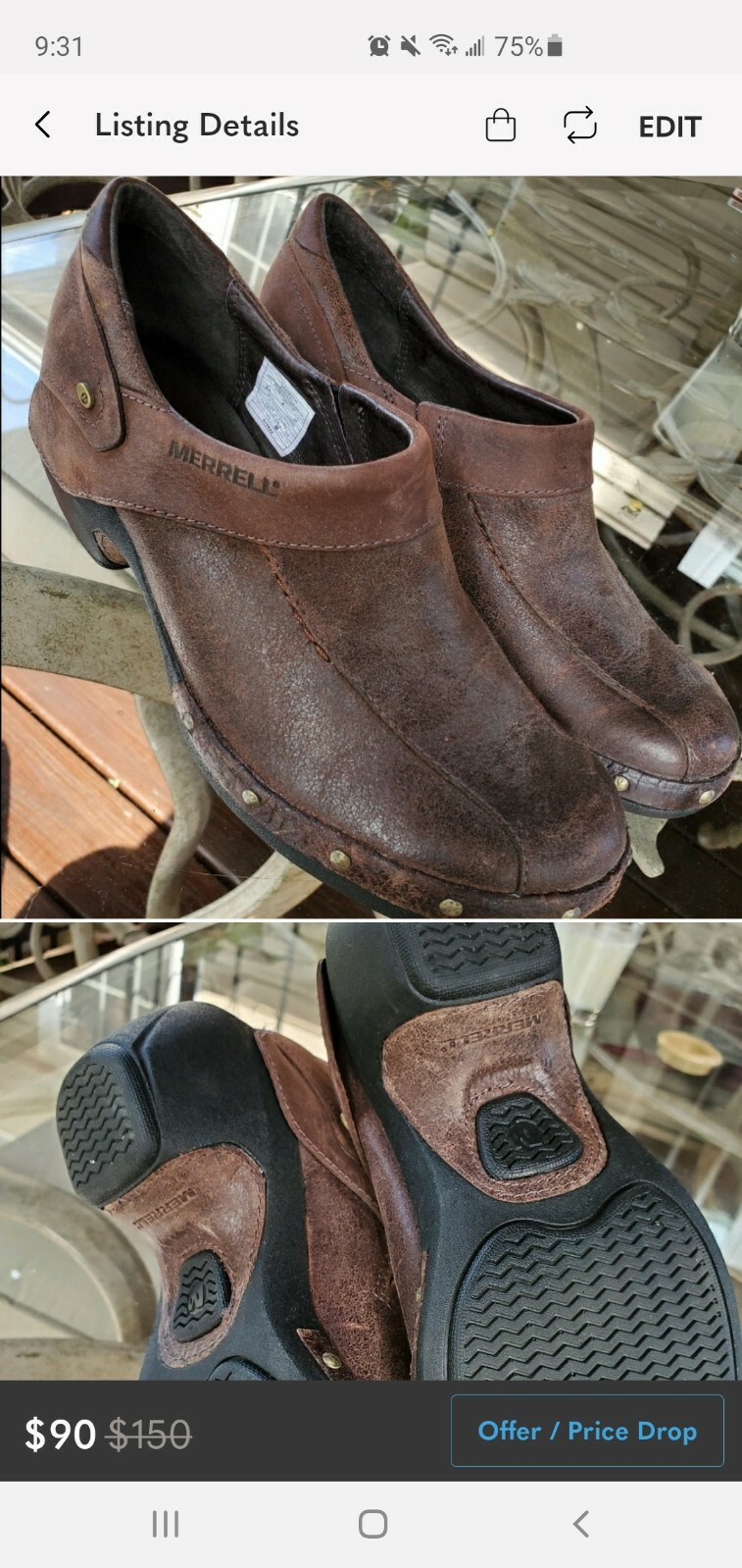 Scarpe Merrell 6 5 nuove pelle