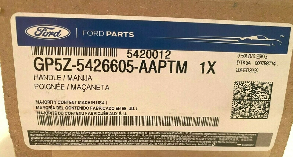 Lincoln MKZ 2013-2016 lado del conductor pintura trasera a juego con manija de puerta exterior OEM Foto 4 de 4