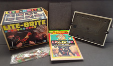 Lite Brite 5455-03 VTG 70s Peg PLUS Extra Design Cards Garfield Chip 'n Dale Box