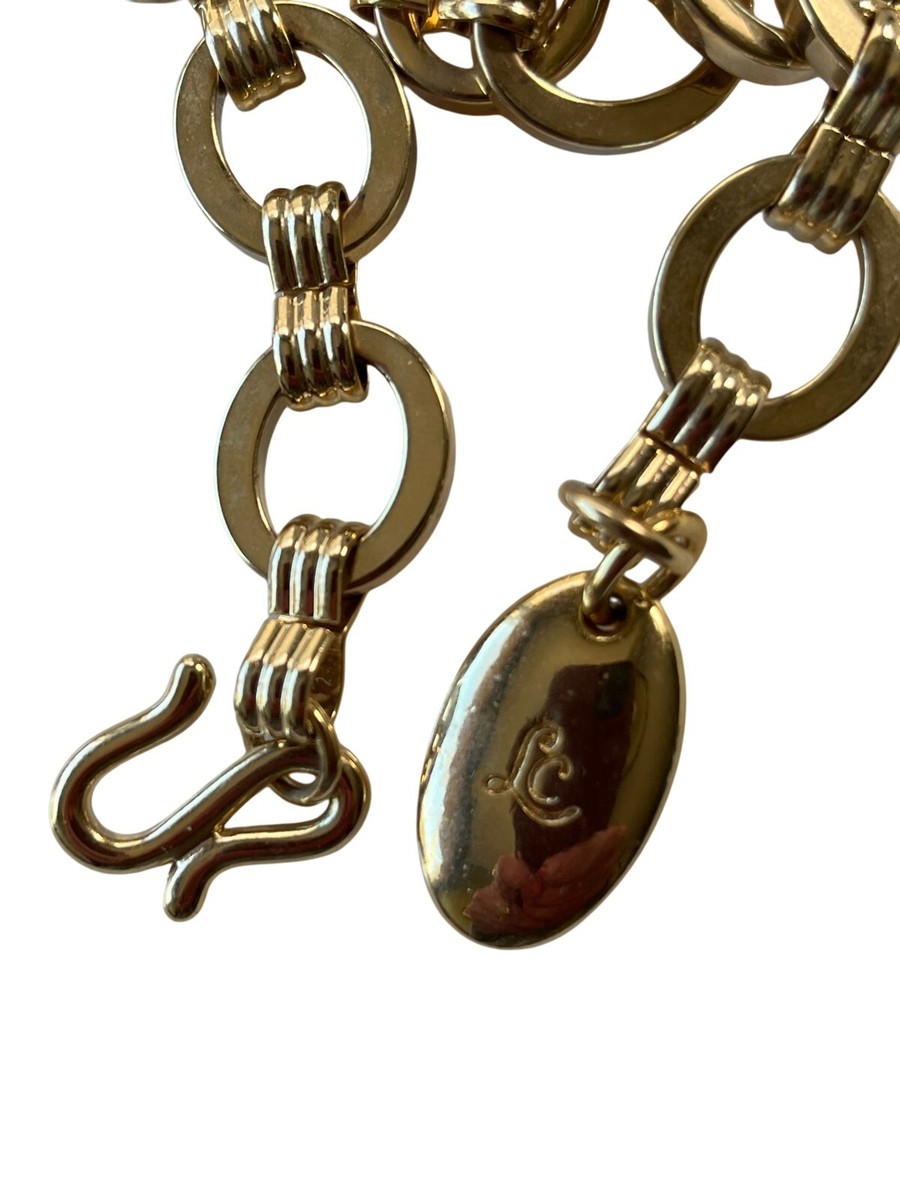 Beautiful Liz Claiborne Gold Tone Oval Chain Link Belt  display picture 2