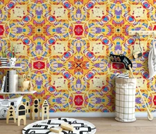 3D Geometry Art Pattern Self-adhesive Removeable Wallpaper Wall Mural