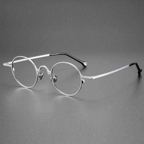 Marco de gafas retro pequeño redondo de metal gafas lentes transparentes vintage - Imagen 11 de 16