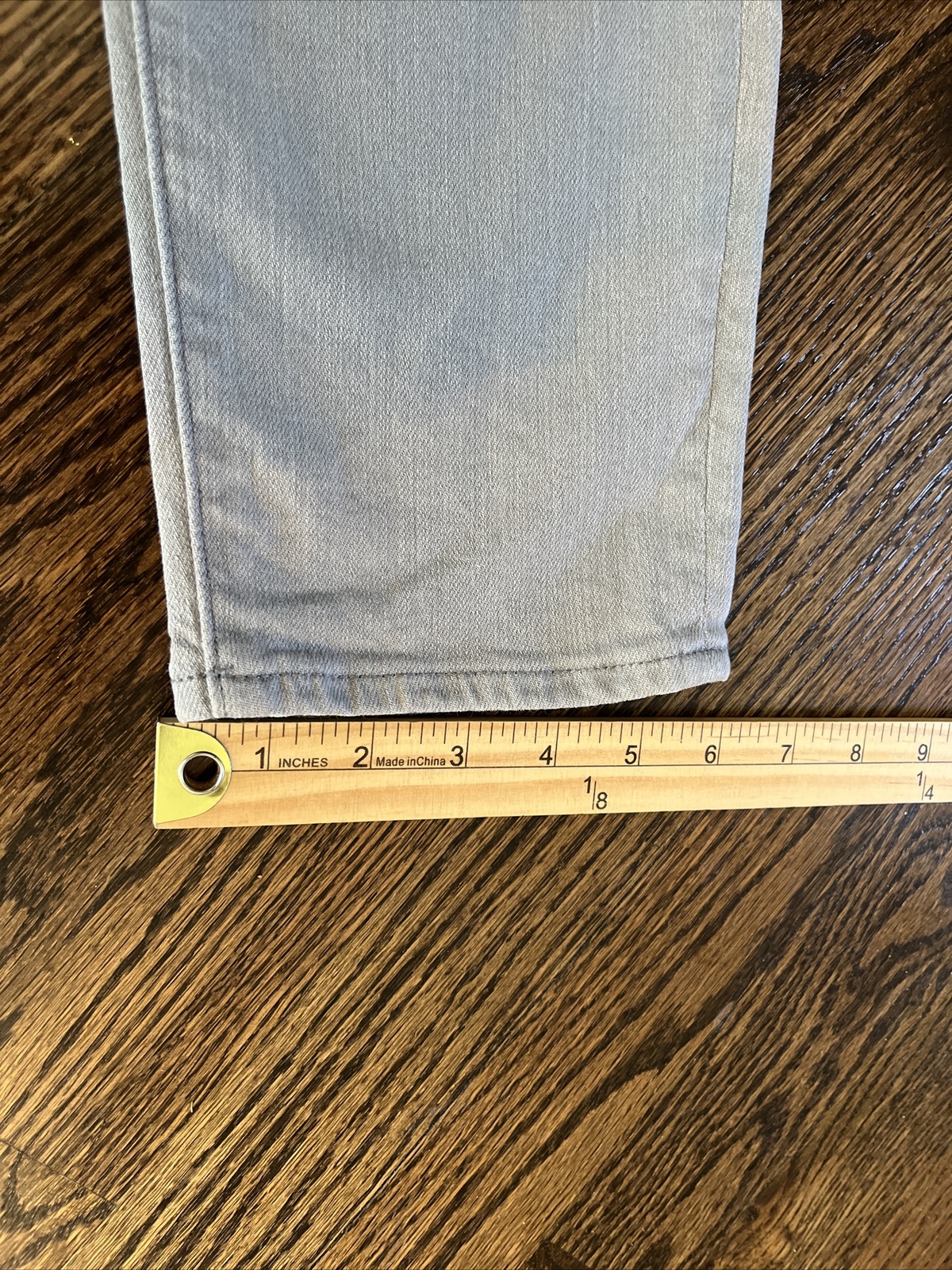 AG Adriano Goldschmied Jeans Womens 33 Gray The Stevie Ankle Slim Straight Leg - View 9