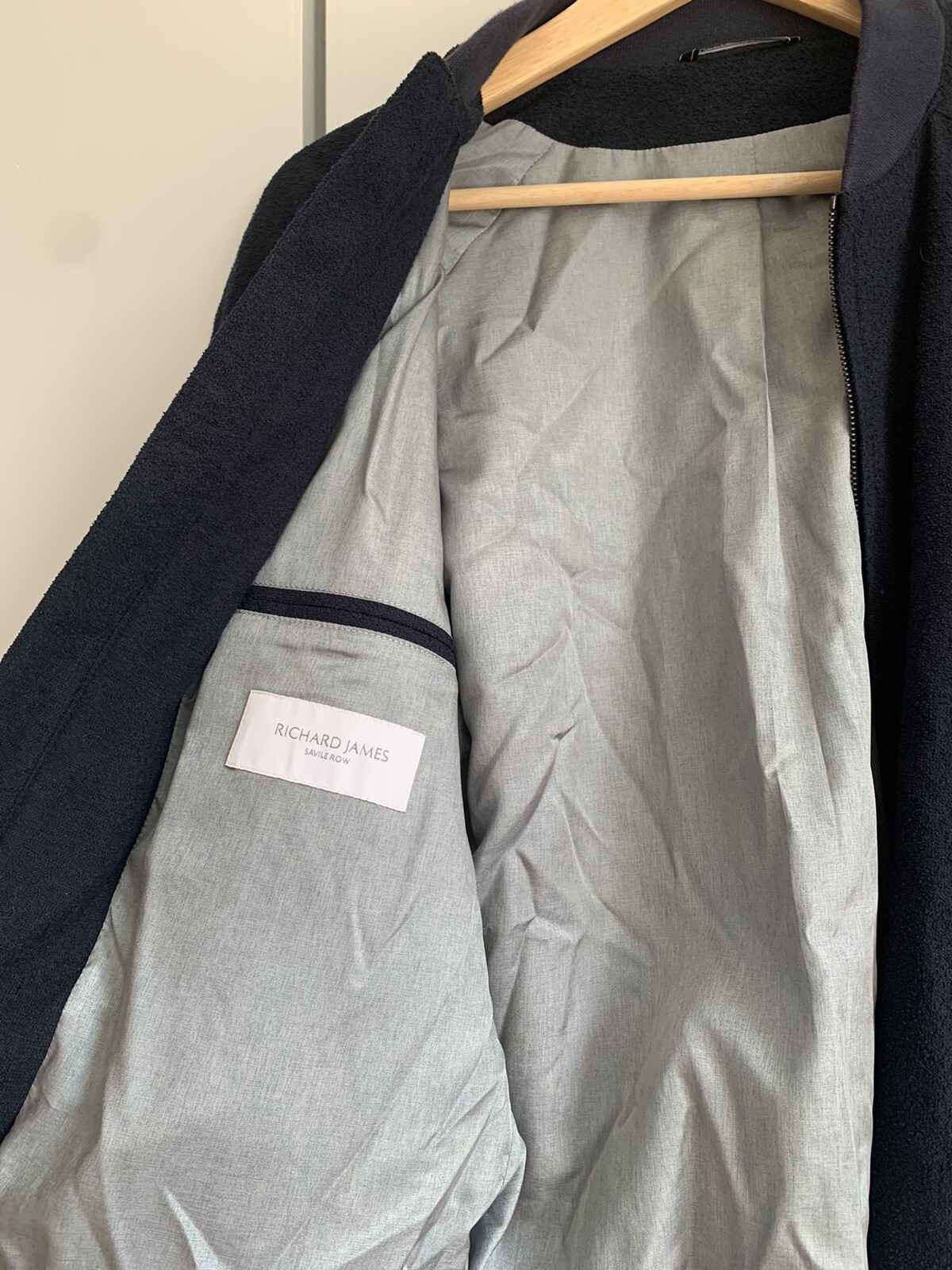 FILA richard james savile row navy bomber jacket