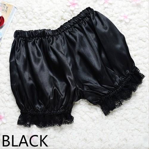 Women Satin Knickers Panties Pumpkin Bloomer Shorts Underwear Underpants w/ Lace - Picture 16 of 17