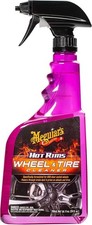 Meguiars Hot Rims Wheel Tire Cleaner 24 Oz Spray Removes Brake Dust Grime