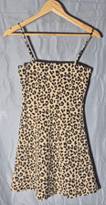 LadiesH+M Leopard Print Dress 8 Excellent Condition
