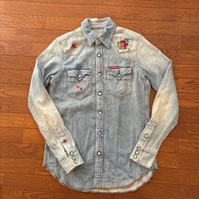 Hysteric Glamor Denim Shirt Embroidery Used Size approx 40cm