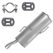 Endschalldämpfer Auspuff Endtopf für Peugeot 206 CC 1.6 Cabrio