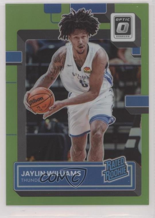 2022 Donruss Optic Rated Rookie Lime Green Prizm /149 Jaylin Williams #246 0z9d