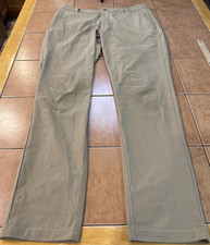 Bird Dogs Pants Mens Sz 32 x 32 Tan Tapered Stretch Slim Fit Golf Chino Casual