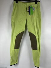 New Georg Schumacher Jodphurs Ladies Size 26L Kiwi Green Horse Riding Equestrian