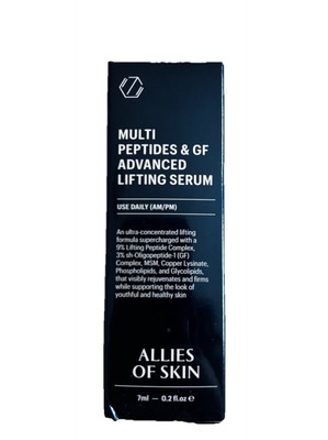 Allies of Skin Multi Peptides GF Advanced Lifting Serum 7ml New In Box