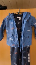 Kinder Matschhose Regenhose mit Jacke Größe 98/104 mit Trägern