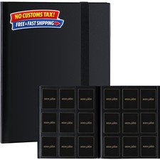 Toploader Binder, Holds 360 Toploaders, 9 Pocket Top Loader