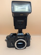 Nikon EM 35mm SLR Film Camera Body Only Black Tested Works