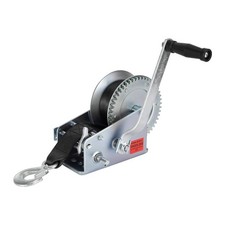 Trailer Boat Winch - 3500 lbs Hand Crank Winch with 26 ft Polyester Strap, Cr...