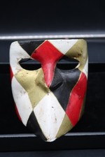 Venetian Bauta Harlequin Hand Made Painted Papier-M ch Masquerade Carnival Mask