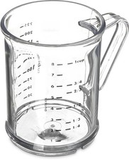 Carlisle FoodService CFS 431507 Commercial Plastic Measuring Cup, 1 Cup, Clear
