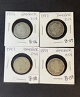 Barber Quarters Lot of Four (4) Coins 2-1897 & 2-1899.  B-116/B-119