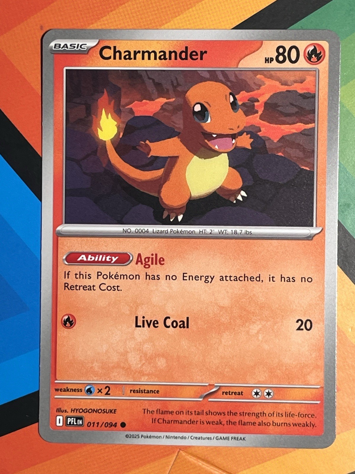 Pokemon Charmander Normal Common ME02: Phantasmal Flames 011/094 NM x1