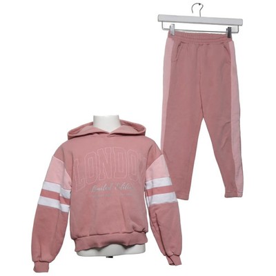 Damla Bebe, Freizeitanzug, Größe: 128, Baumwolle, Pink/Weiß, Streifen #Q6V
