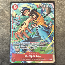 Bandai One Piece CCG Trafalgar Law OP14-009 Alt Art Holo Secret Rare 10000 EN