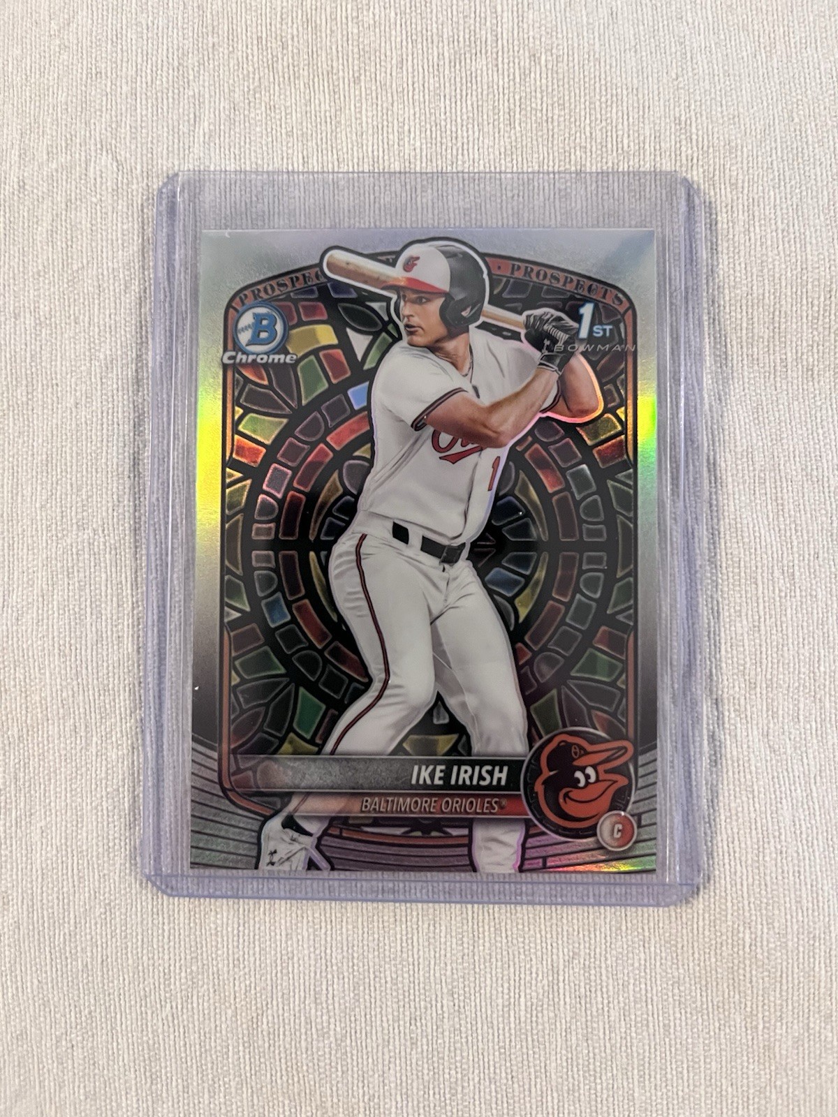 2025 Bowman Draft - Ike Irish Etched in Glass SP CASE HIT Orioles BDC-16 1st