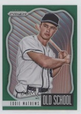 2021 Panini Prizm Old School Green Prizm Eddie Mathews #OS-4 HOF 1u6