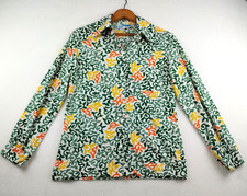 Vintage Girl Scouts Official Uniform Shirt Womens Size S Long Sleeve Retro 1970s