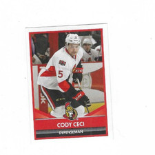 2016-17 PANINI NHL STICKER MADE IN ITALY CODY CECI #156 OTTAWA SENATORS