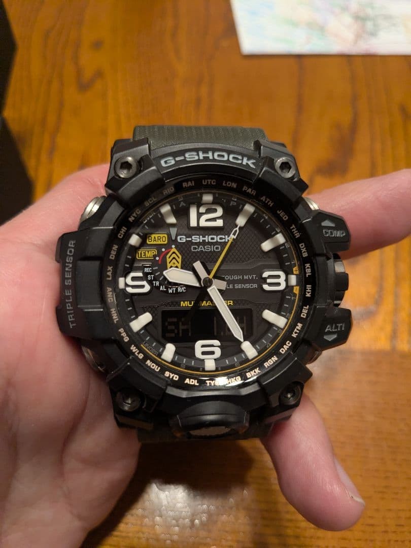 Casio GWG1000 1A3JF Mud Master G Shock Wristwatch Timepiece Authentic Solar image 2