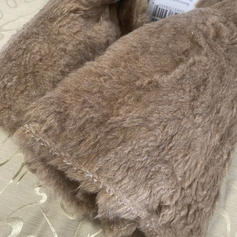 Brown Faux Fir Material Fabric Renaissance Look Vest Crafts  - Image 2 of 3