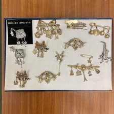 Eine fabelhafte Sammlung von 12 Piddly Links Broschen - UVP weit über 700 £