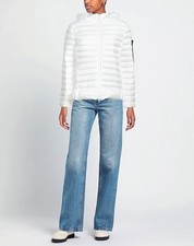 NWT Peuterey Women's Bianco Polyester Quilted Down Jacket Size 40 S 1937
