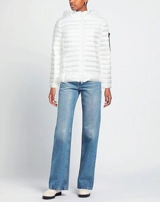 NWT Peuterey Women's Bianco Polyester Quilted Down Jacket Size 40 S 1937
