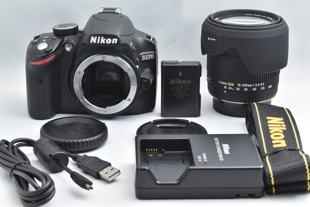 NIKON D3200 SIGMA 18-200mm SC=4546 1791 | eBay