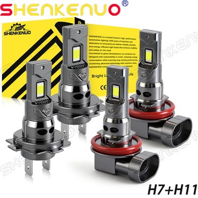 H7 H11 LED Headlight Bulbs Hi-Low Beam Replacement Kit For Ford Fusion 2006-2014