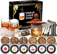 Whiskey Smoker Kit with Torch - 6 Flavors Woo...