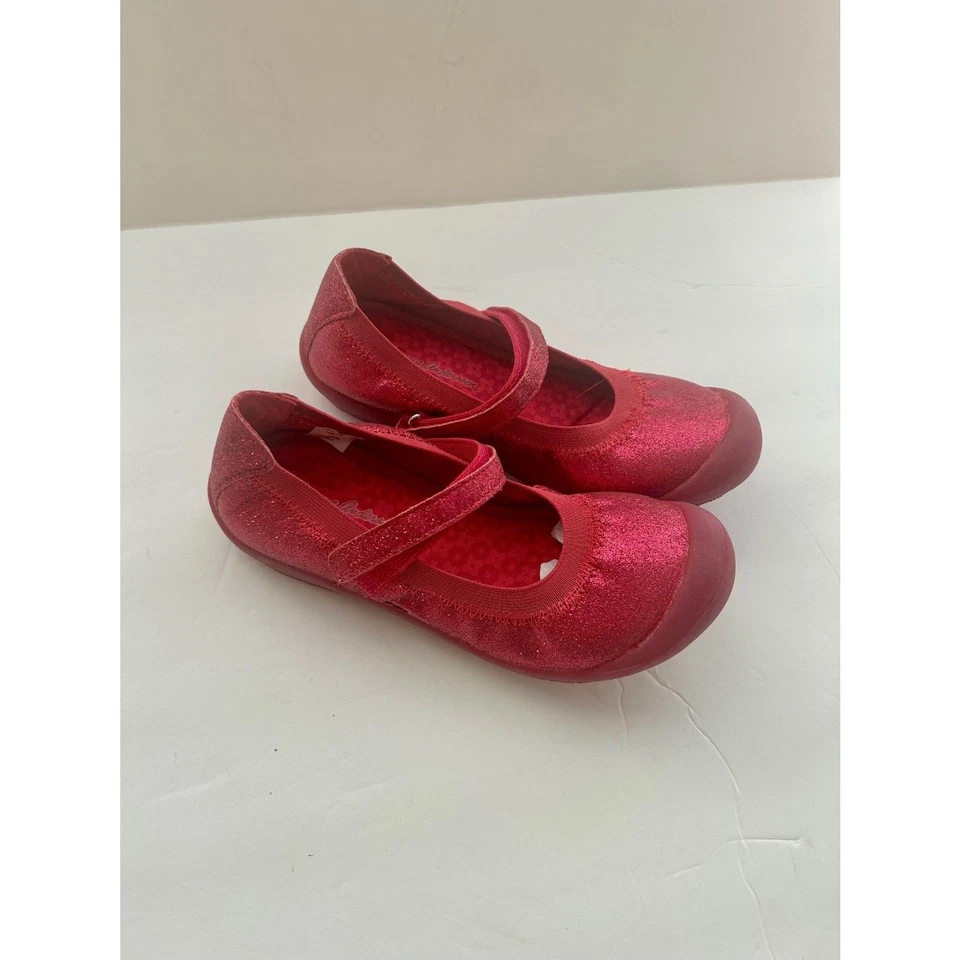Hanna Andersson G. Maya Mary Jane, Cerise Glitter, Youth Size 2, NIB - Image 2 of 4