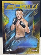 Petr Yan 2025 Topps Finest Gold Refractor 43/50 Show Stoppers 