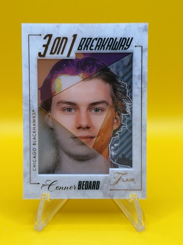 Connor Bedard 2025-26 Upper Deck Flair 3-On-1 Breakaway SSP Card #BW-3