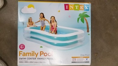 Intex 203 gal. Water Capacity Rectangular Inflatable Pool NEW & SEALED