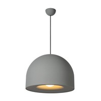 Moderne HäNgelampe Grau Wohnzimmer E27 Ø50 Cm Rund Pendelleuchte Esszimmer